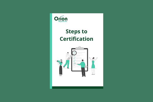 Orion - Steps To Certification Cover