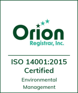 ISO 14001:2015 Certified Environmental Management logo