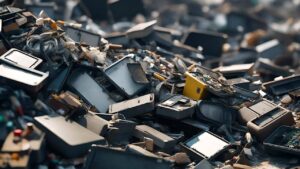 Why is e-waste a problem? - e-waste at landfill